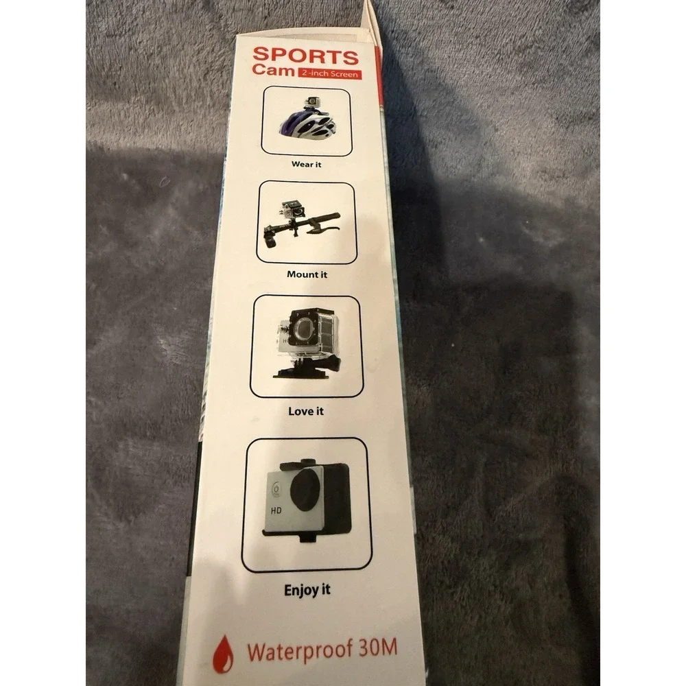 Action Camera 1080P Sports Camera Full HD 2.0 Inch Action Cam 30m/98ft Underwate
